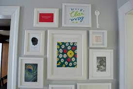 hallway frame gallery wall