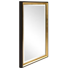 Don't wait and get yours today. Three Posts Ariah Modern Contemporary Rectangle Beveled Gold Trimmed Wall Mirror Reviews Wayfair