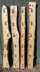 Wood Growth Ruler Hand Painted Wooden Growth Chart Ruler To