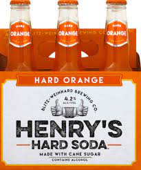 henrys hard soda hard orange