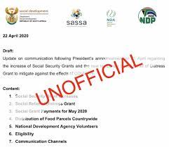 Confirmation will be received as soon as the application has been successfully submitted. Department Of Social Development The Dsd Portfolio Committee Minister Lindiwe Zulu Indicated That The Department And Its Public Entities Official Sassa And Nda Rsa Are Working Around The Clock To Unpack The R350