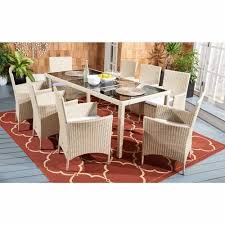Moze Outdoor Patio Dining Set 8 Chairs