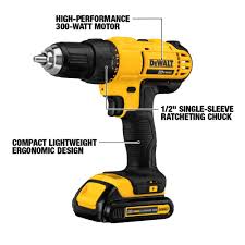 Dewalt 20 Volt Max Lithium Ion Cordless Drill Driver And Impact Combo Kit 2 Tool With 2 Batteries 1 3ah Charger And Bag