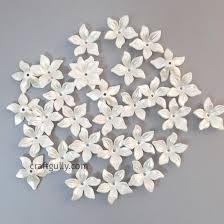 26mm Flower Shaped Ivory Acrylic Beads