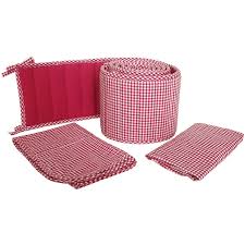 red gingham crib bedding simply baby