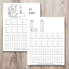 free printable letter l tracing
