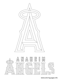 Click the chicago cubs logo coloring pages to view printable version or color it online (compatible with ipad and android tablets). Anaheim Angels Logo Mlb Baseball Sport Coloring Pages Printable