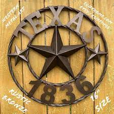 16 Texas 1836 Barn Metal Lone Star Wall