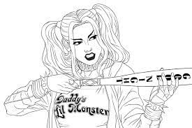 Harley Quinn Coloring Pages - Free Printable Coloring Pages for Kids