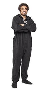 Forever Lazy Footed Adult Onesie Black To Sleep Xl Buy