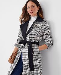Trench Coat Plaid Lining Style
