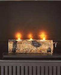 Woodland Log Tea Light Candleholders
