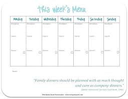 Family Meal Planning Templates Weekly Monthly Budget Tip