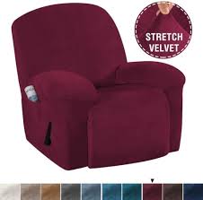 Velvet Recliner Sofa Cover Non Slip 1