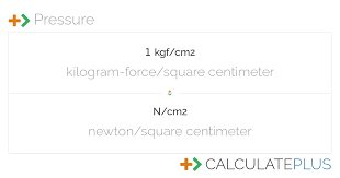 conversion of kgf cm2 to newton square