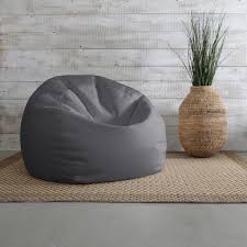 sorra home grey bean bag comfy chair
