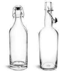 Glass Bottles Clear Glass Swing Top