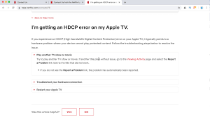 apple tv hdcp error on what to