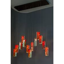Red Industrial Pendant Lights For