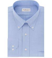 Van Heusen Mens Dress Shirt Regular Fit Oxford Solid At