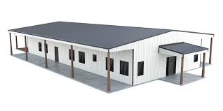 40x80 metal building with living
