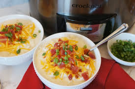 easy crockpot potato soup with frozen