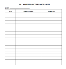 Sample Attendance Chart 7 Documents In Word Excel Pdf