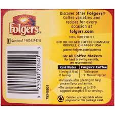 folgers coffee caffeinated black silk