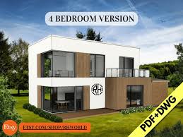 Modern House Plan 4 Bedroom Net Area