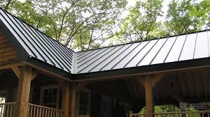 Energy star rating by color. Standing Seam Charcoal Gray Steel Metal Roof Metal Roofing Metal Roof Colors Metal Roof Log Cabin Exterior