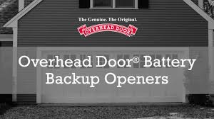 garage door opener battery backup