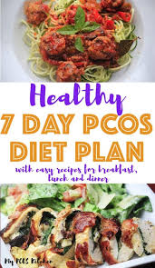 7 Day Low Carb Pcos Meal Plan A T
