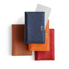 Design a custom card holder for your business cards. Leather Foldover Business Card Holder Mark And Graham
