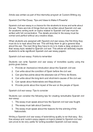 calam eacute o spanish civil war essay tips and ideas to make it powerful spanish civil war essay tips and ideas to make it powerful