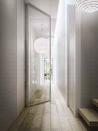 ceiling height glass internal door with