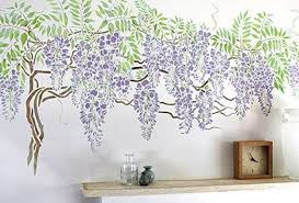 Garden Mural Wall Painting Wisteria