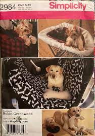 Dogs Sewing Pattern Car Seat