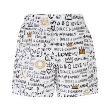 Boys Graffiti Pattern Swim Shorts Of Dolce Gabbana In Baby