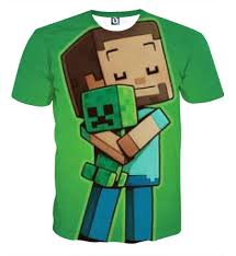 Minecraft Creeper Teddy Bear Cute Design Gaming T Shirt