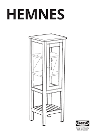 ikea hemnes high cabinet with glass