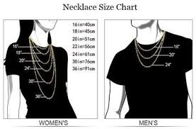 Necklace Sizing Chart Kalli James Design