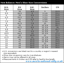 New Balance Shoe Size Chart Shoes Collections