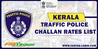 kerala mvd traffic police challan rates