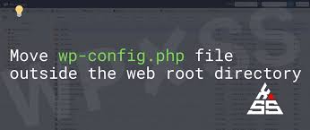 move wp config php outside the web root