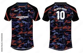 camouflage sports jersey t shirt design