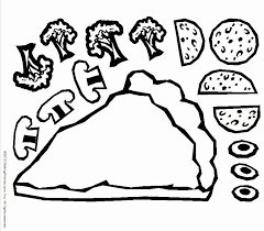 Food coloring pages are an easy way to introduce your child to foods from across the globe. Coloring Pages Of Pizza Coloring Home