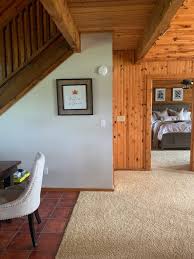 log cabin interior drywall colour