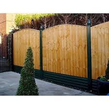 Pvcu Plastic Brown In Line Garden Fence