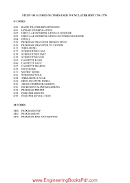 m codes used in cnc lathe hmt cnc t70