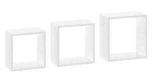 Frame Cube Wall Shelf Set Black